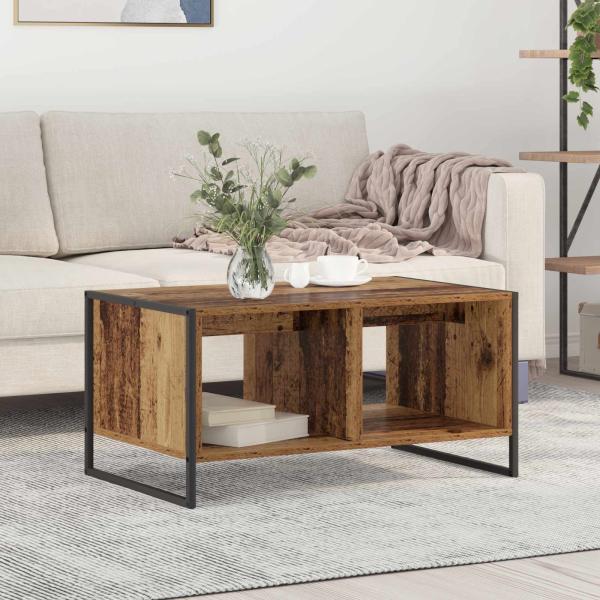 ARDEBO.de - Couchtisch Altholz 80 x 50 x 40 cm Holzwerkstoff