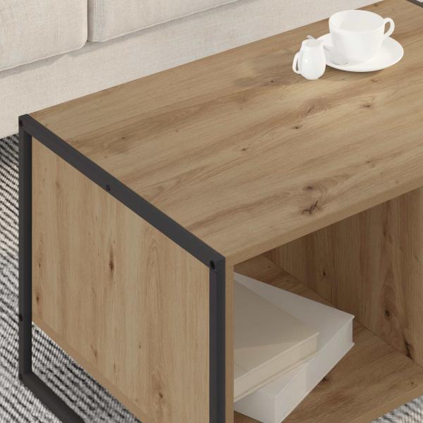 Couchtisch Kunsthandwerk Eiche 80 x 50 x 40 cm Holzwerkstoff