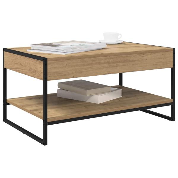 Couchtisch Kunsthandwerk Eiche 80 x 50 x 40 cm Holzwerkstoff