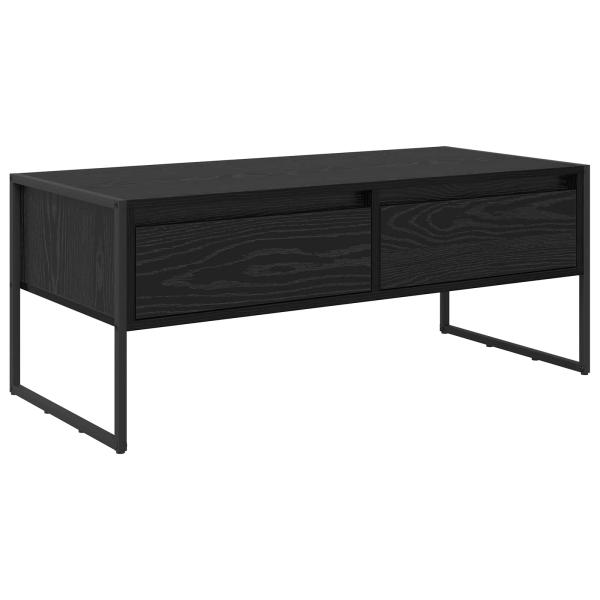 Couchtisch Schwarz Eichen-Optik 100 x 46 x 40 cm Holzwerkstoff