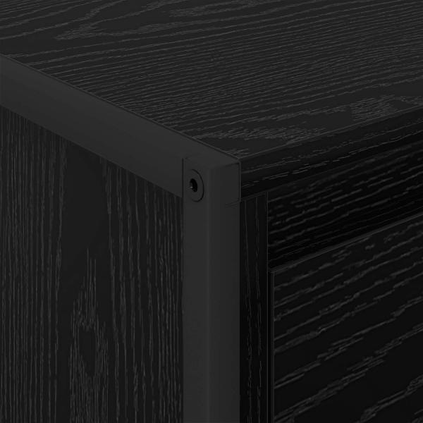 Couchtisch Schwarz Eichen-Optik 100 x 46 x 40 cm Holzwerkstoff