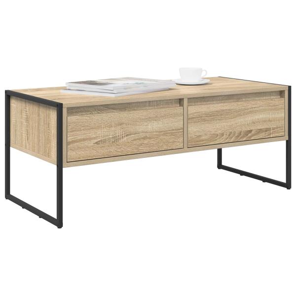 Couchtisch mit Schubladen Sonoma 100 x 46 x 40 cm Holzwerkstoff