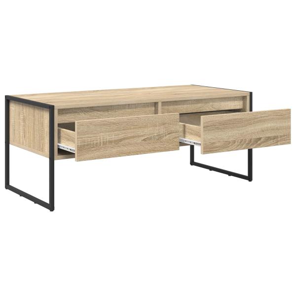 Couchtisch mit Schubladen Sonoma 100 x 46 x 40 cm Holzwerkstoff