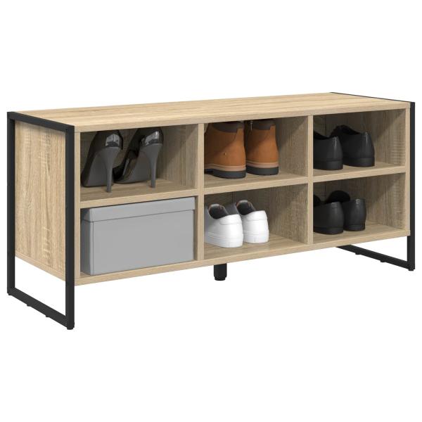 Schuhschrank mit Speicher Sonoma 60 x 35 x 44 cm Holzwerkstoff