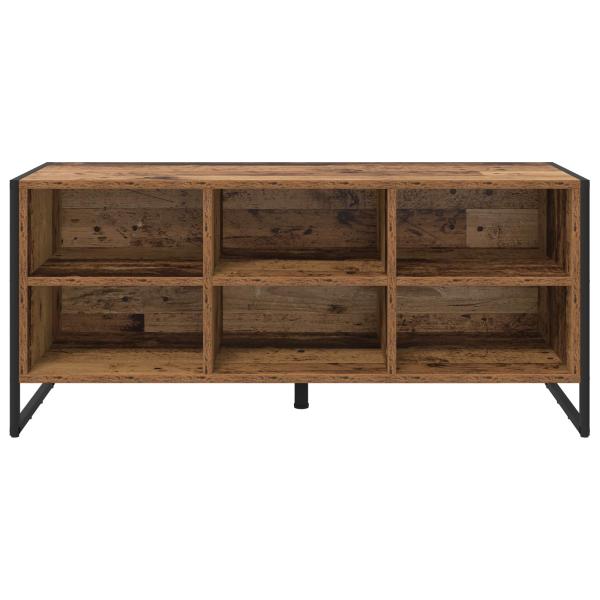 Schuhschrank mit Speicher Altholz 60 x 35 x 44 cm Holzwerkstoff