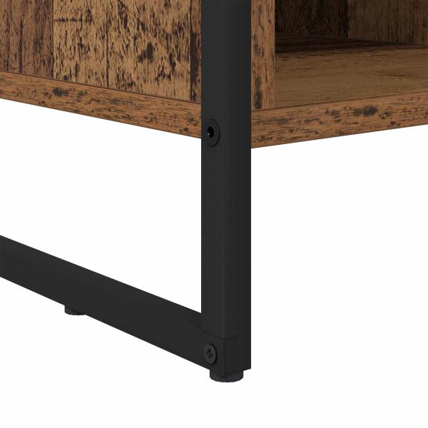 Schuhschrank mit Speicher Altholz 60 x 35 x 44 cm Holzwerkstoff