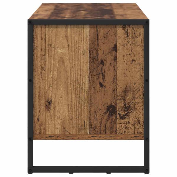 Schuhschrank mit Speicher Altholz 60 x 35 x 44 cm Holzwerkstoff