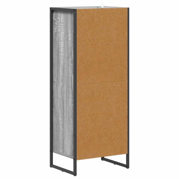 Badezimmerschrank Graues Sonoma 40 x 30 x 100 cm Holzwerkstoff