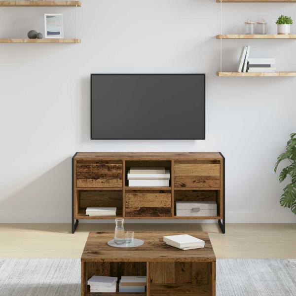 ARDEBO.de - TV-Schränk Altholz 100 x 36 x 49,5 cm Holzwerkstoff