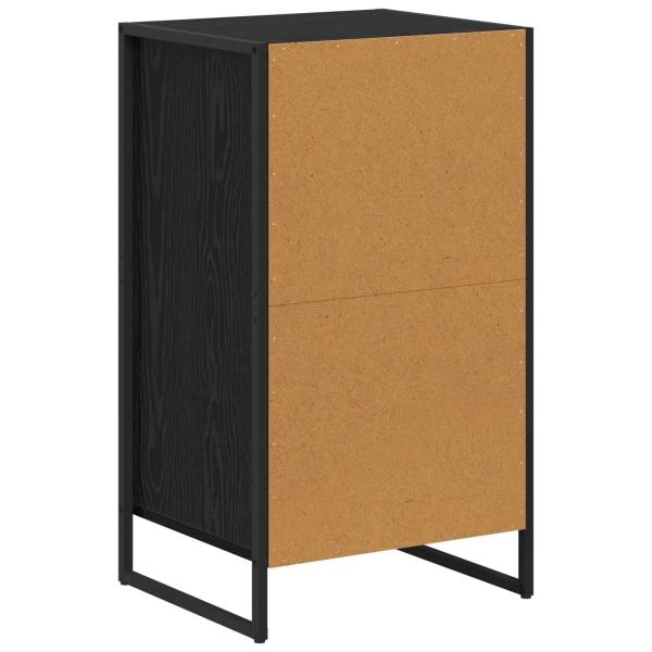 Sideboard Schwarz Eichen-Optik 43 x 36 x 75,5 cm Holzwerkstoff