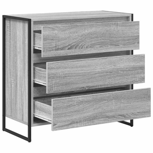 Sideboard Graues Sonoma 79 x 36 x 75.5 cm Holzwerkstoff