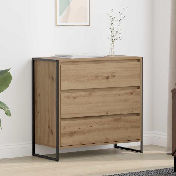 ARDEBO.de - Sideboard Kunsthandwerk Eiche 79 x 36 x 75.5 cm Holzwerkstoff