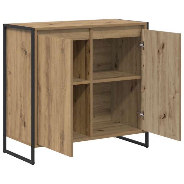 Seitenschrank Kunsthandwerk Eiche 79 x 36 x 75 cm Holzwerkstoff