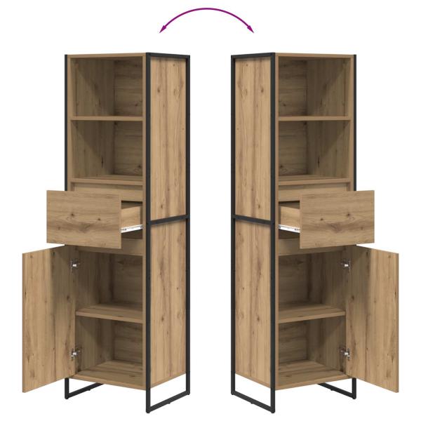 Bücherregal Kunsthandwerk Eiche 43 x 36 x 150,5 cm