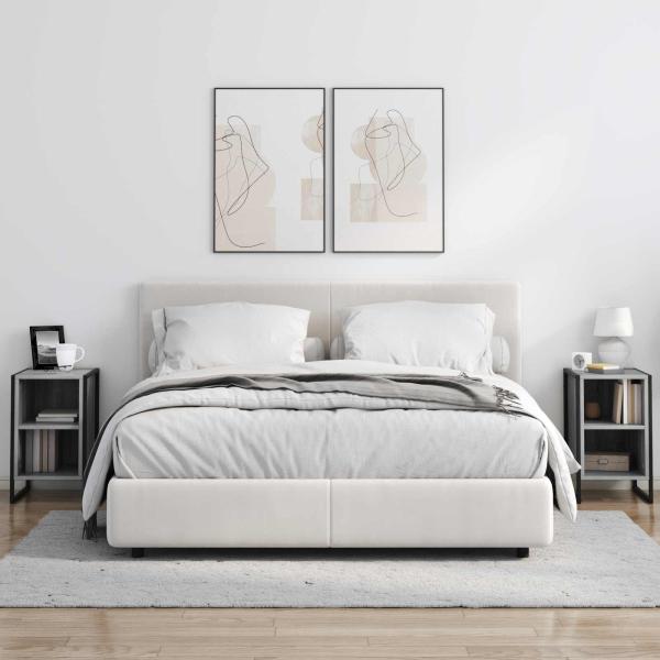 Nachttisch Graues Sonoma 39,5 x 30 x 50 cm Holzwerkstoff