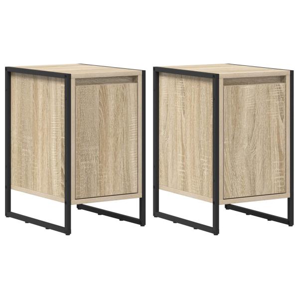 Nachttisch 2 pcs Sonoma 39,5 x 30 x 50 cm Holzwerkstoff