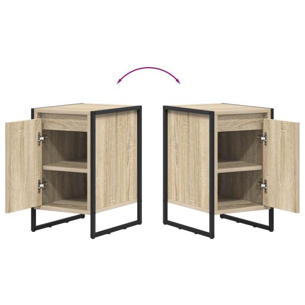 Nachttisch 2 pcs Sonoma 39,5 x 30 x 50 cm Holzwerkstoff