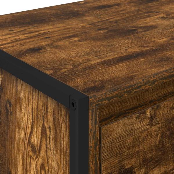 Nachttisch 2 pcs Raucharbe 39,5 x 30 x 50 cm Holzwerkstoff