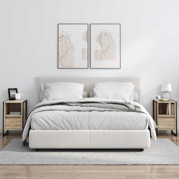 Nachttisch 2 pcs Sonoma 39,5 x 30 x 50 cm Holzwerkstoff