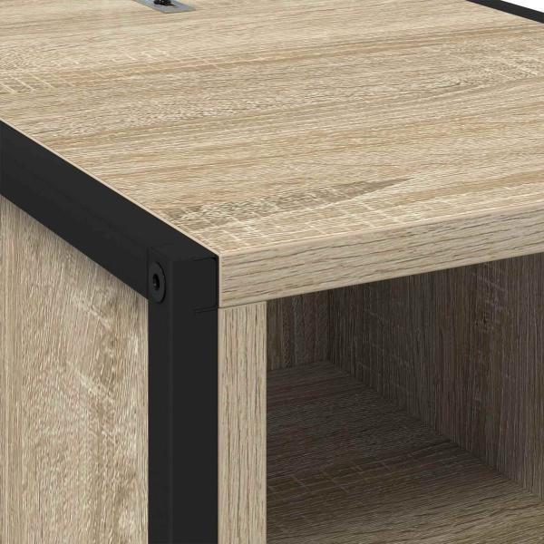 Nachttisch 2 pcs Sonoma 39,5 x 30 x 50 cm Holzwerkstoff