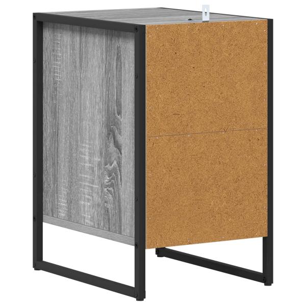 Nachttisch Graues Sonoma 39,5 x 30 x 50 cm Holzwerkstoff