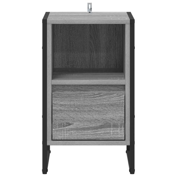 Nachttisch 2 pcs Graues Sonoma 39,5 x 30 x 50 cm Holzwerkstoff