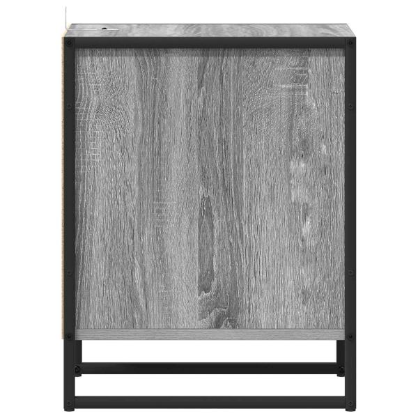 Nachttisch 2 pcs Graues Sonoma 39,5 x 30 x 50 cm Holzwerkstoff