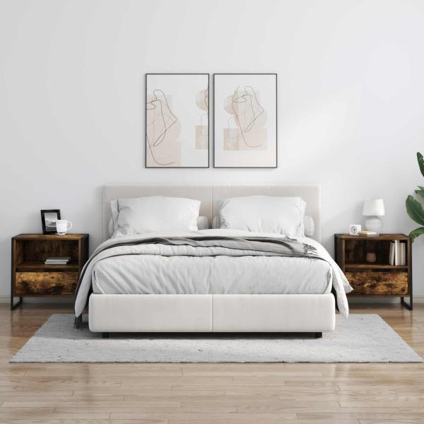 Nachttisch Raucharbe 50 x 39,5 x 50 cm Holzwerkstoff