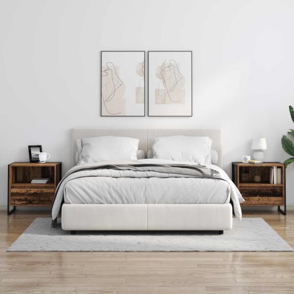 Nachttisch Altholz 50 x 39,5 x 50 cm Holzwerkstoff