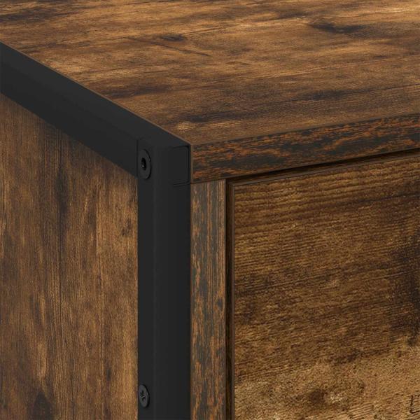 Nachttisch 2 pcs Raucharbe 50 x 39,5 x 50 cm Holzwerkstoff