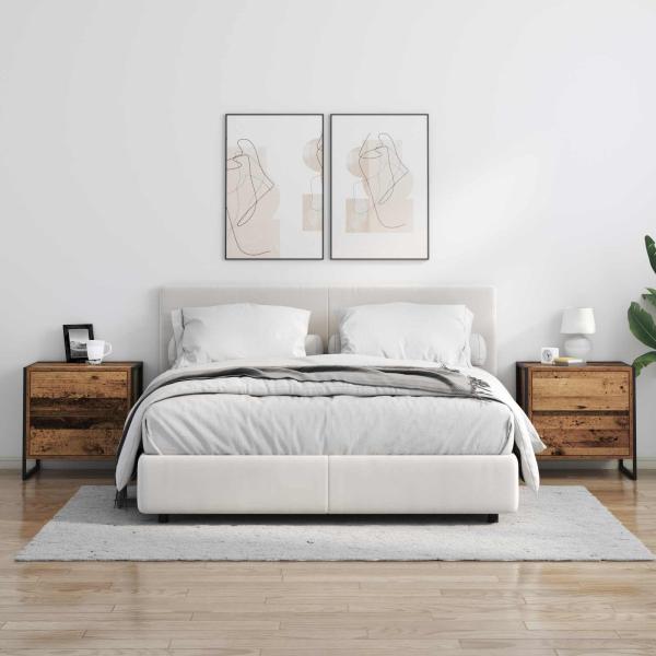 Nachttisch Altholz 50 x 39,5 x 50 cm Holzwerkstoff