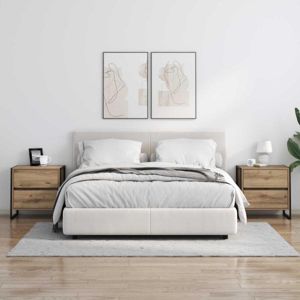 Nachttisch Kunsthandwerk Eiche 50 x 39,5 x 50 cm Holzwerkstoff