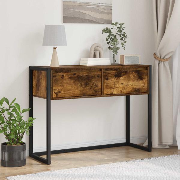 ARDEBO.de - Beistelltisch Raucharbe 100 x 36 x 75 cm Holzwerkstoff