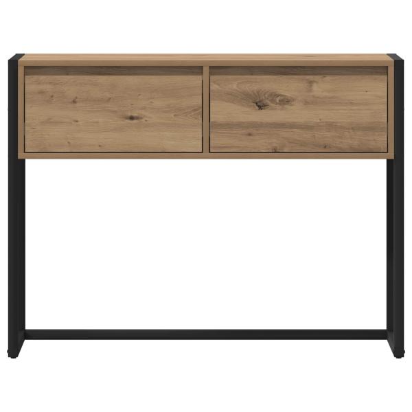 Beistelltisch mit Speicher Kunsthandwerk Eiche 100 x 36 x 75 cm