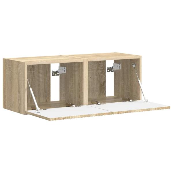 TV-Wandschrank 2 pcs Sonoma 60 x 31 x 29,5 cm Holzwerkstoff