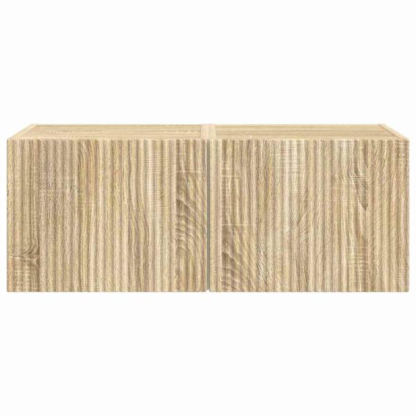 TV-Wandschrank 2 pcs Sonoma 60 x 31 x 29,5 cm Holzwerkstoff