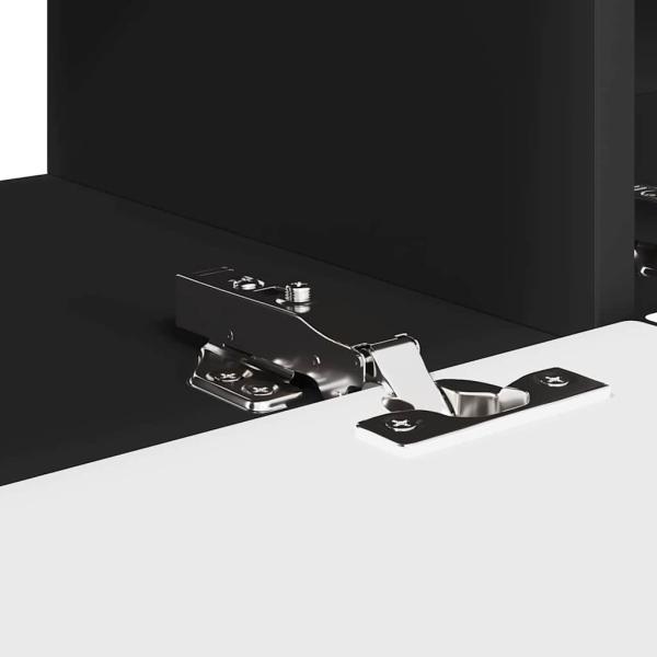 TV-Wandschrank 2 pcs Schwarz 60 x 31 x 29,5 cm Holzwerkstoff