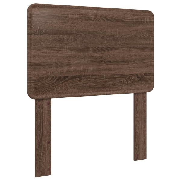 Bettrahmen Braun Eichen-Optik 75 x 190 cm Holzwerkstoff