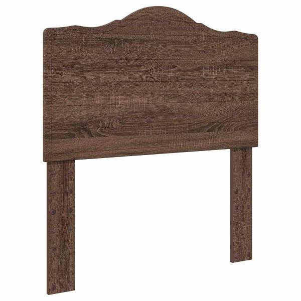Bettrahmen Braun Eichen-Optik 75 x 190 cm Holzwerkstoff