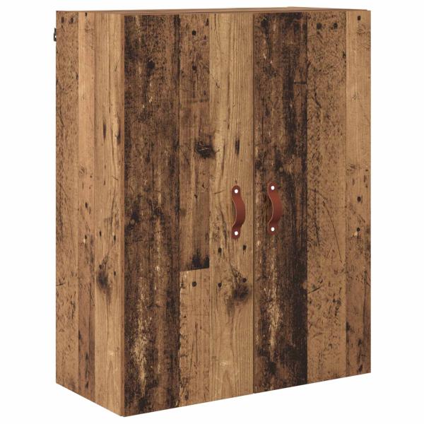 Highboard Wandmontiert Altholz 69,5 x 34 x 180 cm Holzwerkstoff
