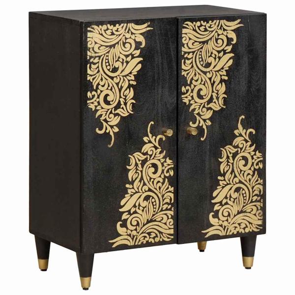 Badezimmerschrank-Set mit Regal 3 pcs Schwarz 180 x 33 x 75 cm