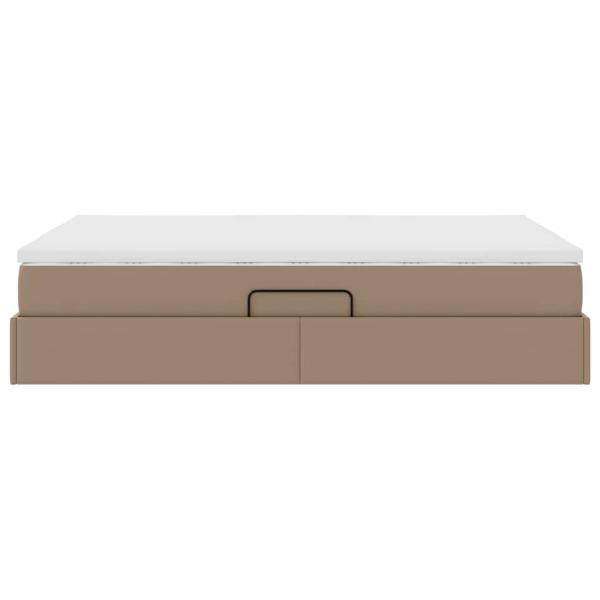 Aufbewahrungsbett mit Matratze Cappuccino 140 x 200 cm