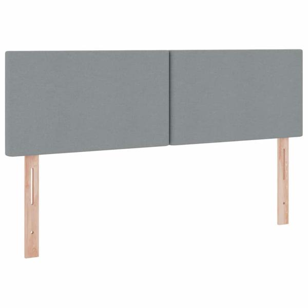 ARDEBO.de - Aufbewahrungsbett mit Matratze Hellgrau 140 x 200 cm