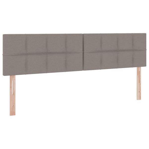 Aufbewahrungsbett mit Matratze Taupe 180 x 200 cm Holzwerkstoff