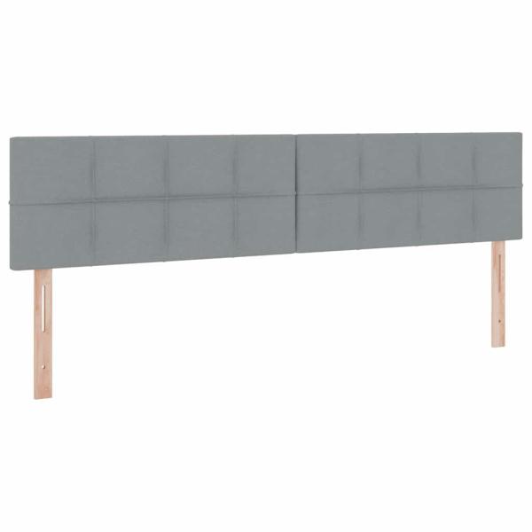 Aufbewahrungsbett mit Matratze Hellgrau 200 x 200 cm