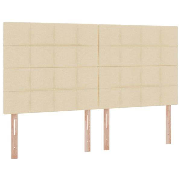 Aufbewahrungsbett mit Matratze Creme 180 x 200 cm Kunstleder