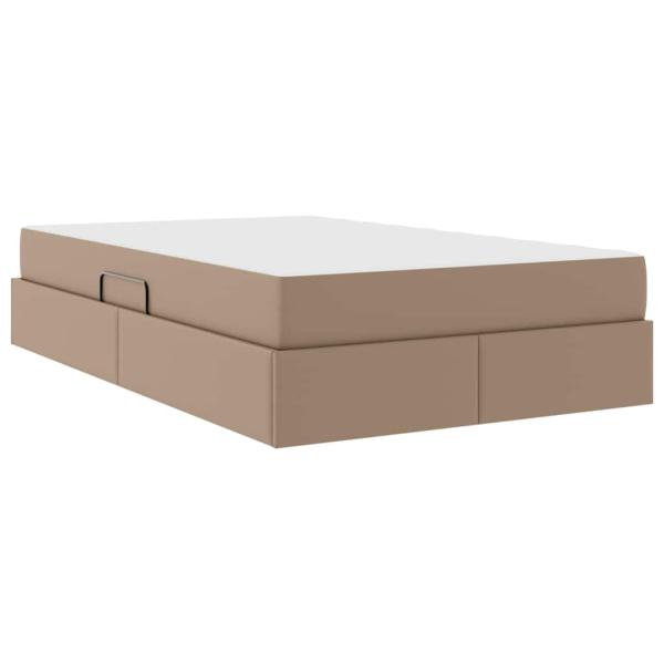 Aufbewahrungsbett mit Matratze Cappuccino 120 x 200 cm