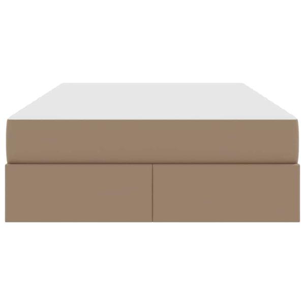 Aufbewahrungsbett mit Matratze Cappuccino 120 x 200 cm