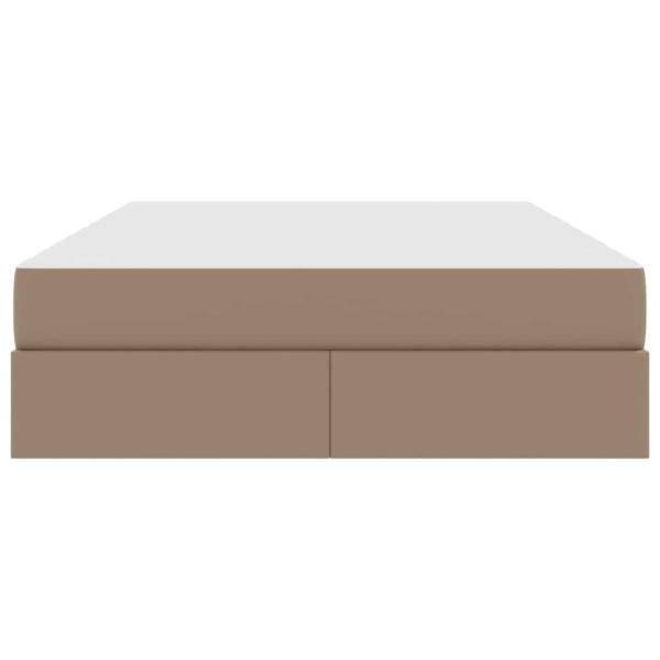 Aufbewahrungsbett mit Matratze Cappuccino 140 x 200 cm