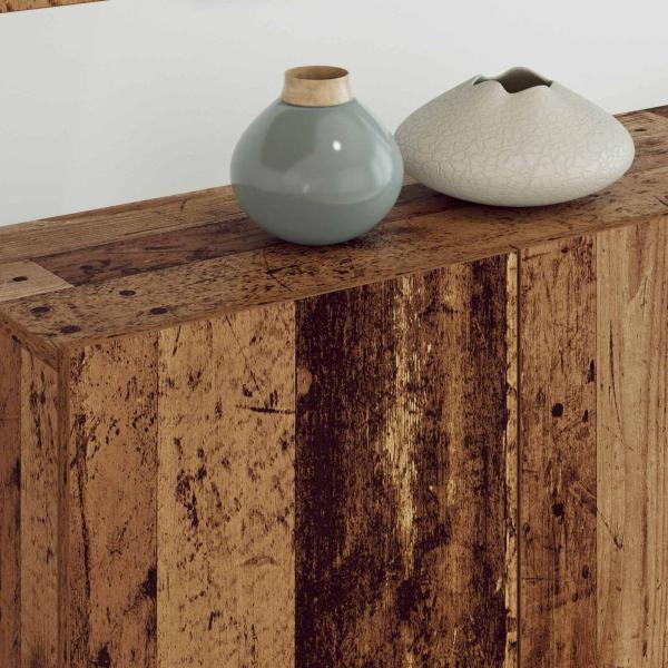 TV-Wandmöbel Wandmontiert 5 pcs Altholz Holzwerkstoff